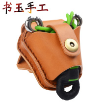 Book Jade handmade leather new steel ball slingshot bag integrated multifunctional outdoor leisure bag with strong magnetic self-priming bag