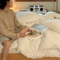 Category A Baby Class Knitted Tianzhu Cotton Bare Sleeping Autumn Winter Four Pieces Full Cotton Bed Bedding Bed Linen Bed