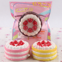 squishy simulation cake 6CM mini round pastry food squeeze vent soft slow rebound cute toy