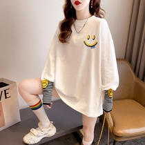 Pregnancy Woman Dress Spring Autumn Money 2022 New Pregnant Women Suit Spring Dress Blouse Blouse Womens Tennis Red Fashion Jersey Woman Mid-Length