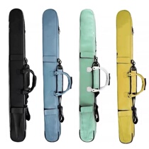 2021 new youthful version table fishing rod bag light weight fishing rod bag 1 28 m hand pole PU leather rod bag fish bag fishing gear bag