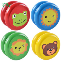 Wooden cartoon animal roundabout yo-yo after 80 classic nostalgic puzzle yo-yo kindergarten area corner toy