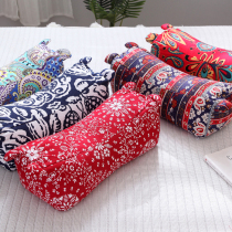 Tiger Pillow Pure Cotton Coarse Cloth Pillowcase Removable for adult buckwheat Hard pillow core Single health care Sleeping Aids Cervical Spine Pillow