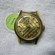 80s Jedi stock brand-new peacock gold grid medium-sized watch 17 drill machinery Old table 3 #
