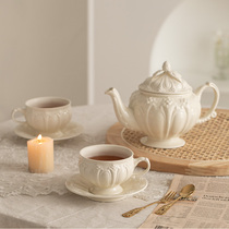French afternoon teapot Retro elegant cup black tea household new bone ceramic tea ceramic luxury European style
