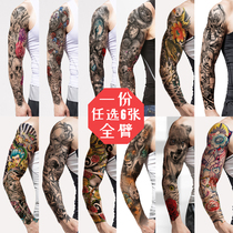 6 Full Arm Tattoo with waterproof male and female persistent Korean emulated tattooed half-arm tattooed sticker colorful plotter-like