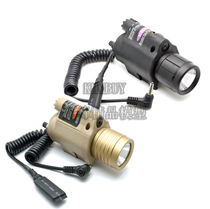 M6 LED quick-release tactical flashlight with laser flashlight