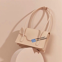 Handmade leather version type high grade paper French niche retro underarm bag drawing one shoulder portable envelope HMB-91