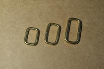 Pure copper square mouth word ring brass mouth ring accessories copper coil upscale bag leather with hardware three sizes