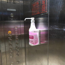 No-wash hand disinfectant elevator fixed shelf discharge set Hospital School punch-free rack hand sanitizer shelf hanging basket