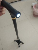 Light cornerback anti-slip rubber head old man with light crutch cane telescopic four-legged elderly hands account portable