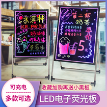 Luminous blackboard fluorescent board fluorescent screen handwriting board Billboard led electronic writing flash fluorescent board advertising board