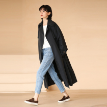 Miss Harteeth 22 Spring new Rudy Inn Elegant White Temperament Cool Sasa Loose belt Long Jacket Woman