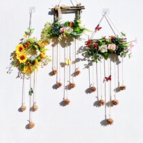 Wall decoration wreath creative kindergarten dormitory wall milk tea shop dining room living room bedroom wall flower decoration