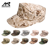 American Marine Corps camouflage hat outdoor CS tactical hat combat hat Four Seasons flat top hat sunshade octagonal hat
