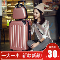  Suitcase female ins net celebrity new male rod travel password suitcase 20 inch small boarding box strong and durable