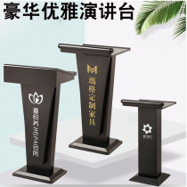 Elegant Metal Podium Hotel Property Reception Desk Barbecue Reception Desk Welcome Desk Airport Welcome Desk