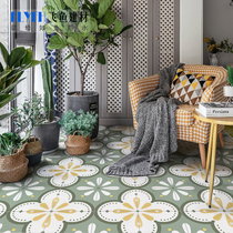 Nordic 200x200 retro green small tiles bathroom kitchen non-slip floor tiles balcony floor all-ceramic tiles