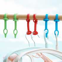 Hanger buckle silicone extended clothes rod anti-slip anti-drop fixing artifact outdoor drying clothes adhesive hook buckle