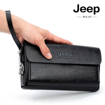 jeep gip gip men wallet code lock long large capacity handbag man leather bag hand bag mens mobile phone mens big bag