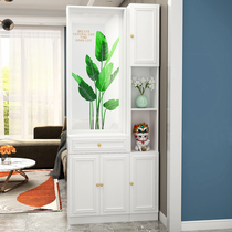 Screen living room partition double-sided barrier modern simple light luxury entrance cabinet into the door solid wood shoe cabinet