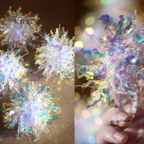 Seven Colorful Flowers Balls Creative Visions of Flowers Balls Clothing Materials Handmade Diy Accessories Decorations Accessories