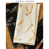 Zara Home European style fresh floral mouth cloth cotton Western food napkin 2-piece 46214022802