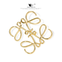 Genuine Luo Jiawei brooch 2021 New Tide high-end women luxury suit jacket shawl buckle pin accessories