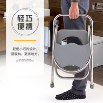  Foldable stainless steel toilet chair for the elderly Pregnant women toilet toilet squat toilet stool stool for the disabled squat stool chair