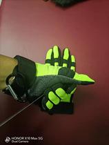 Iron Riding Non-slip Wear Resistant Fluorescent Yellow Green Black Full Finger Half Finger Touch Screen Carbon Fiber Shell Heavy Machine Motorcycle Anti-Cut Gloves