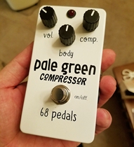 68pedals pale green compression monolithic effect device