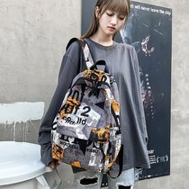 French counter MK ZAREA2021 new schoolbag female college students fashion Harajuku backpack graffiti backpack men