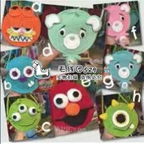 New handcrafted animal shape childrens small satchel beach bag shoulder bag girl Hand bag wool bag