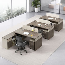 Staff desk chair combination minimalist modern 3 people staff table 4 6 people financial table and chairs office partition furniture