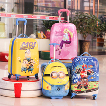 Childrens trolley case male 16 inch female baby cute cartoon suitcase princess suitcase girl password suitcase