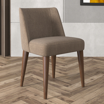 Dining chair Household solid wood Nordic stool Modern simple backrest Light luxury negotiation dresser chair Study desk chair