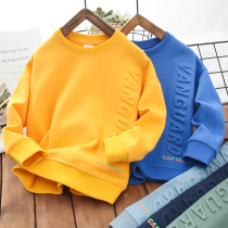 Boy Necropolis Spring Autumn childrens pure cotton blouses foreign air CUHK Tong beat bottom shirt Spring loaded T-shirt Korean version of the tide 2022