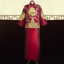 Bridegroom Xiuhe clothing mens wedding Tang dress large size costume clothing Chinese toast clothing gown jacket clothing clothing