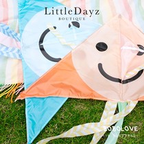Orange soda LittleDayz Outdoor kite Childrens toy Parent-child outdoor sports cute pattern