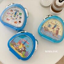 bobolove Nippon onigma alarm clock with night light music retro Showa rabbit curious George crayon shiny