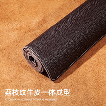  Table mat First layer cowhide oversized leather mouse pad Leather office writing desk desktop mat Computer desk leather mat