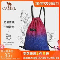 Camel swimming bag beach bag men and women sports fitness shoulder bag storage bag drawstring bag waterproof backpack