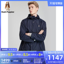 Hush Puppies Dinx Mens 2021 New Loose Casual Long Trench Coat Jacket) PJ-21591D