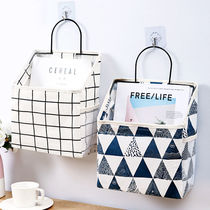 Fabric storage bag hanging bag wall hanging storage bag door rear bathroom waterproof wall