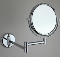 Hotel room bathroom wall Beauty Mirror magnifying glass wall Wall folding telescopic cosmetic mirror bathroom double-sided