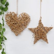 Heart creative wall decoration rattan diy material pendant home soft decoration good material Wall Wall decoration wreath decoration