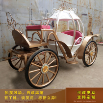 Eurostyle small Princess Pumpkin Wagyu Wedding Wedding Photography Film and TV Props Scenic Area Sightseeing Tour Building Disc Hotel Show