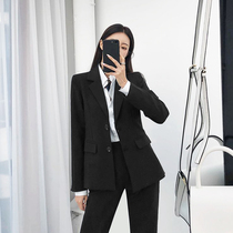 Single-breasted suit suit suit overalls 2021 autumn and winter new college students interview professional dress suit women