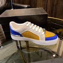 Bangjia leather European station mens shoes mens shoes rhinestone night hair stylist hip hop Tide brand British single shoes mens G