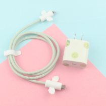 Apply Apple 12 11Pro fast charging wire wound wire 18w20w Fast charging head sticker data line protective sleeve